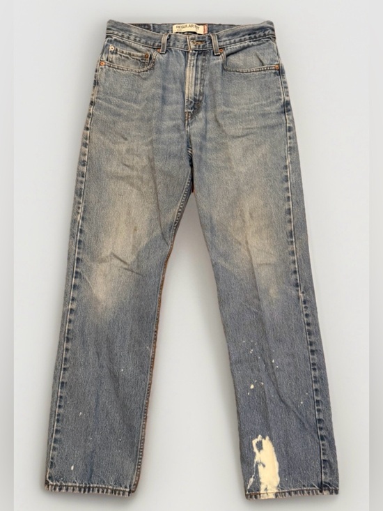 Levi's Other - VTG Y2K Levis 505 Jeans Mens 32x32 Light Blue Distressed Straight Leg Red Tab